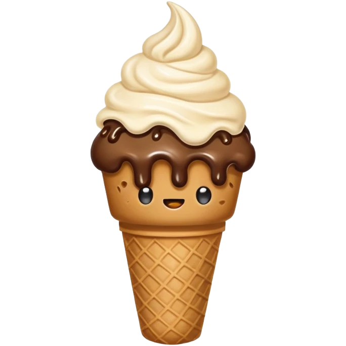 poop in the form of ice cream  emoji