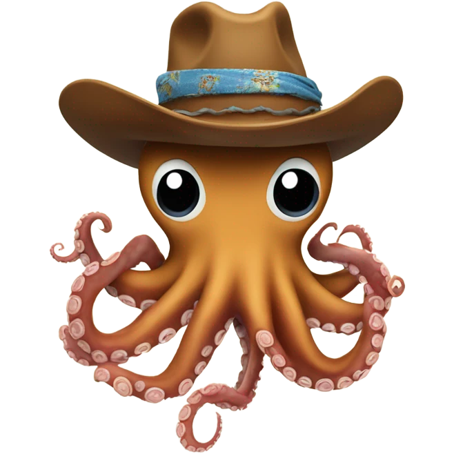 Cowboy octopus emoji