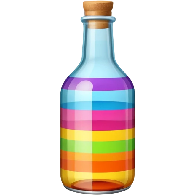striped different bottle  emoji