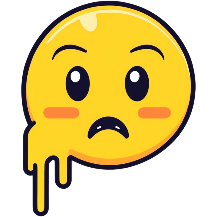 Emoji llorando y desenfocado  emoji