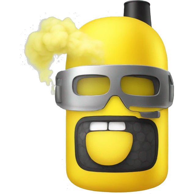 Vape yellow  emoji