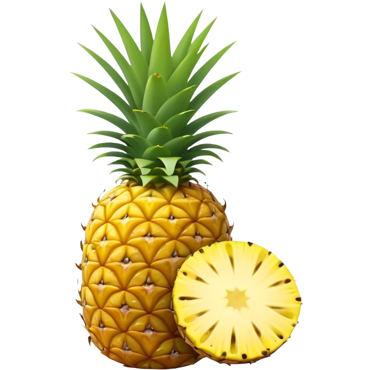 pineapple sliced as a star emoji