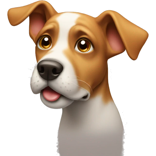 dog face blowing a kiss emoji