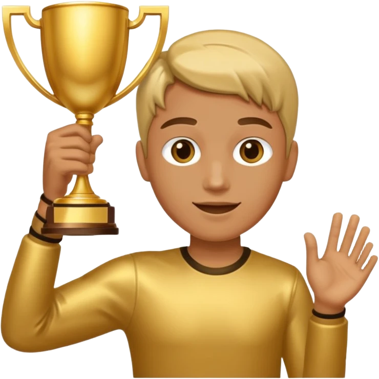  raising trophy emoji