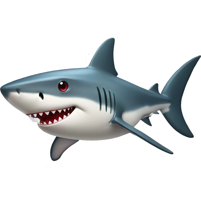 Shark red apple emoji