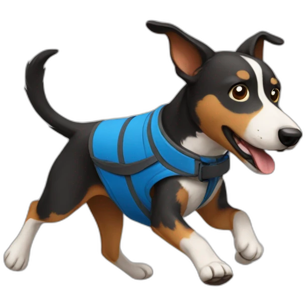 dog team running emoji