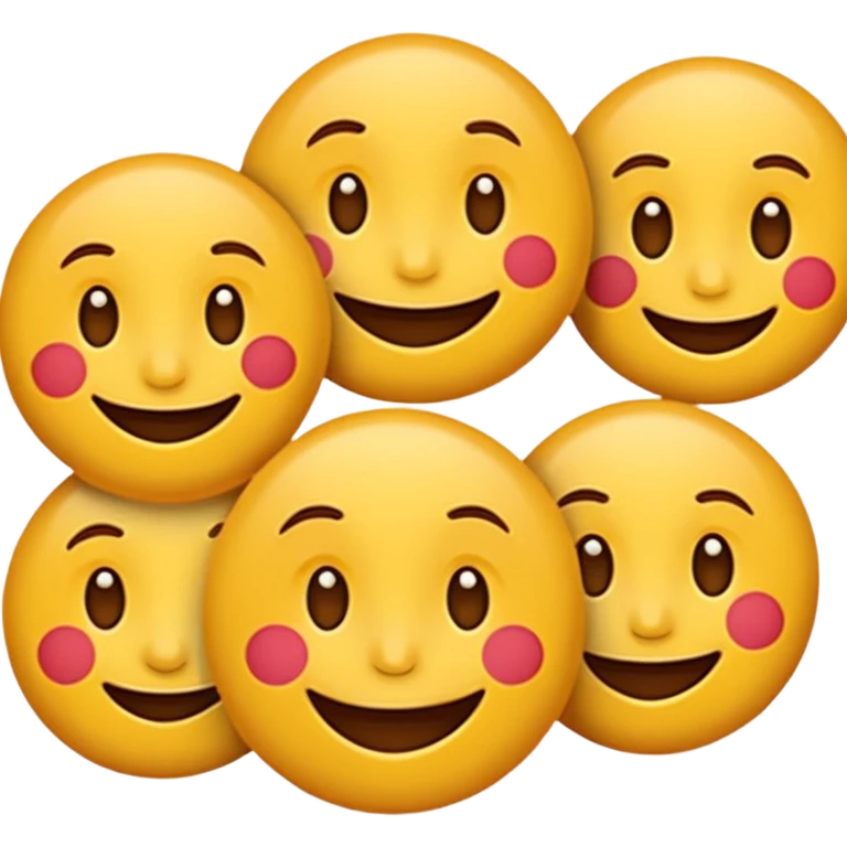 Emoji  rond  qui rougis  parce qu’il est timide. Pas de sourire  emoji