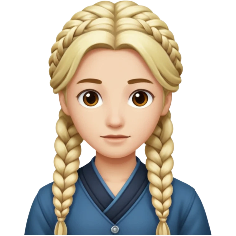 Orga mit langen Zopf emoji