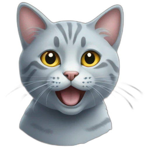 Cat with chalk emoji