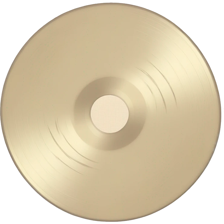 Light beige vinyl record emoji