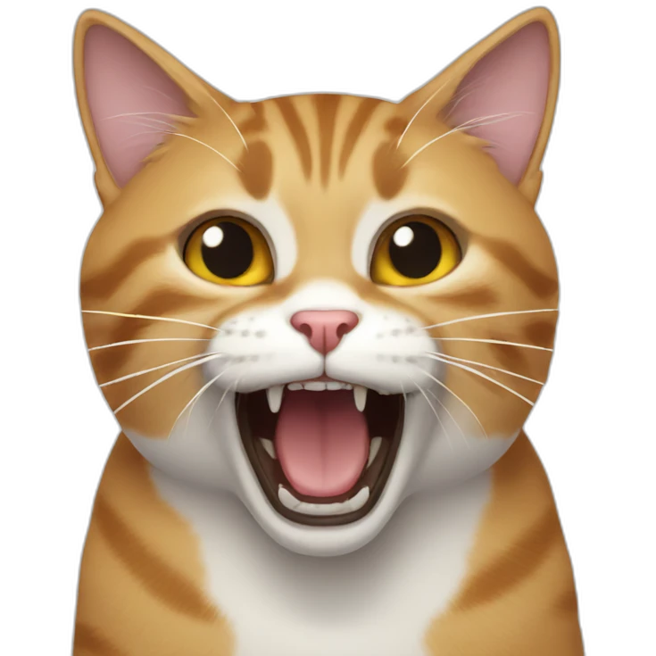 cat screaming emoji