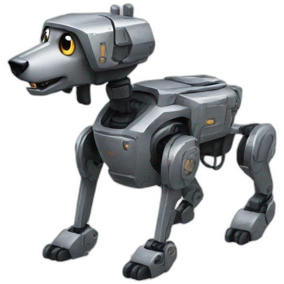 armed robot dog emoji