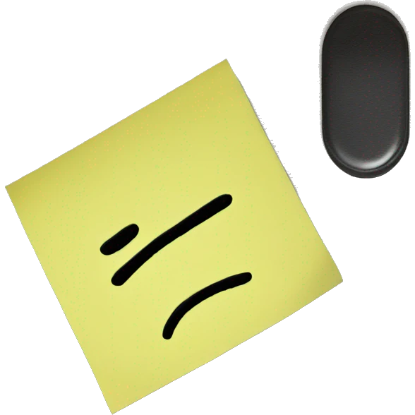 a sticky note emoji