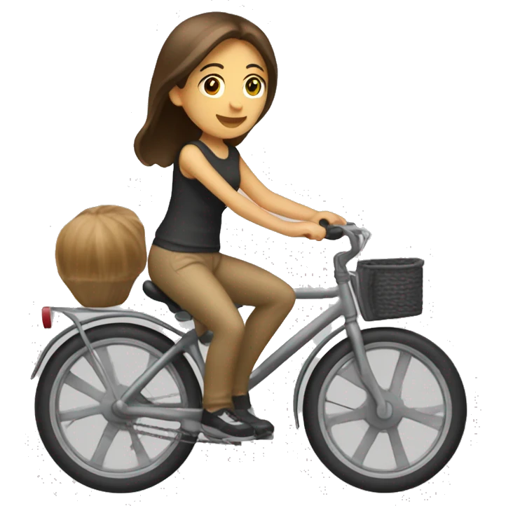Caucasian and Filipina on the bikes emoji