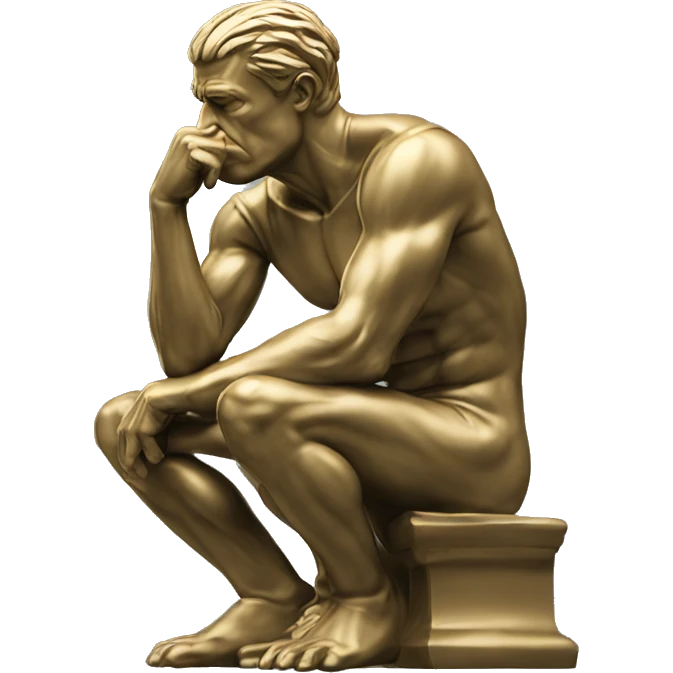the thinker emoji