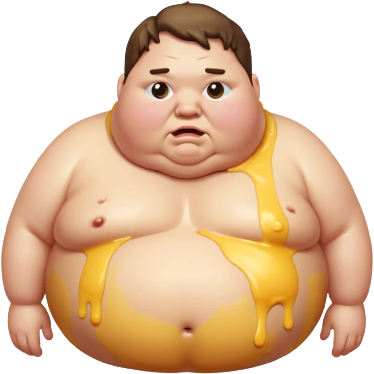 Super fat dude dying of super duper fat slobber knobs emoji