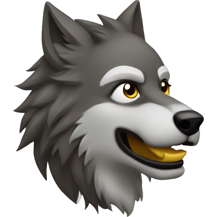 Lobo beso  emoji