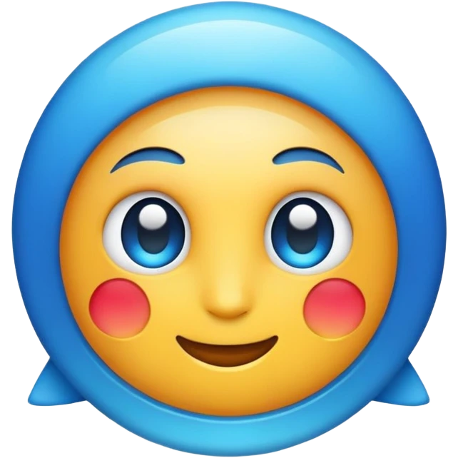 Blue emoji