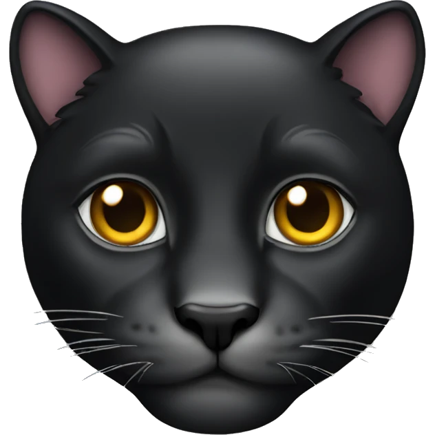 Black big cat emoji