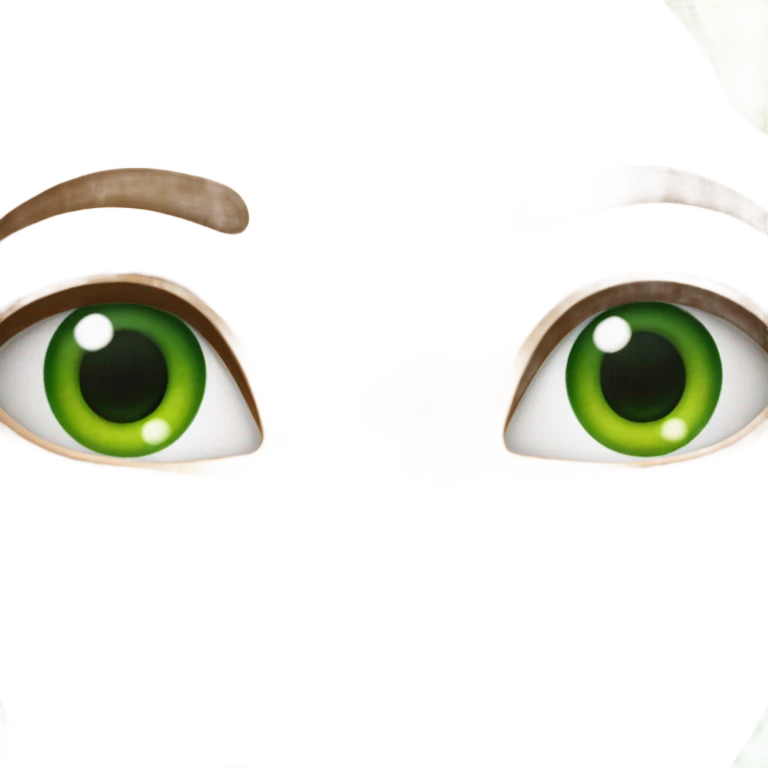 Green eyes emoji
