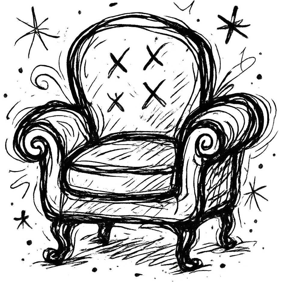 white cozy chair emoji