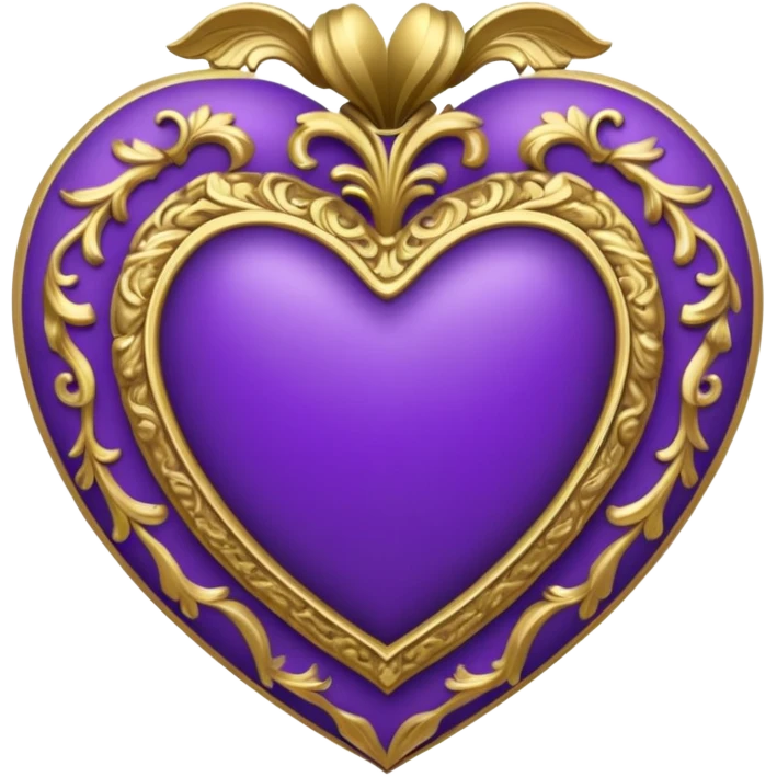 rococo regency purple heart emoji