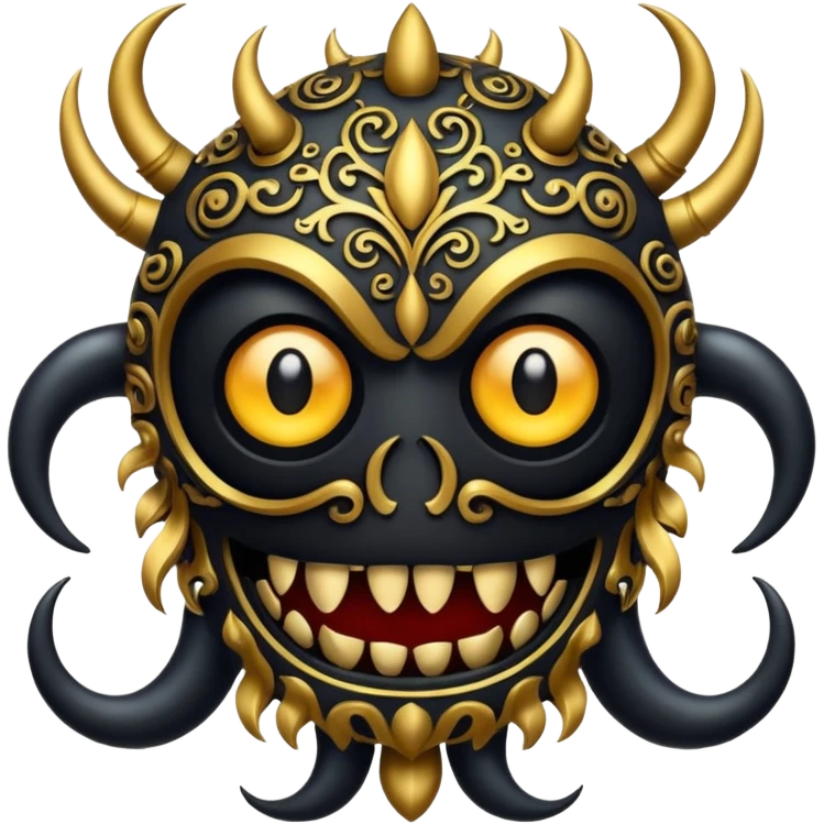 Mمزخرف مثل شعار مونستر emoji