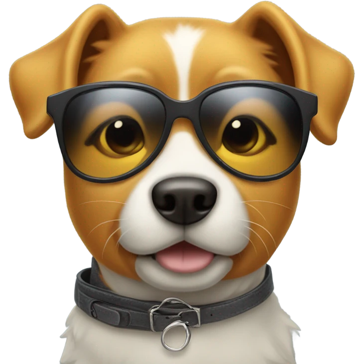 Winnie dog with sunglasses  emoji