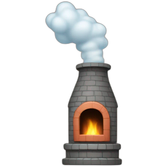 cute chimney farting emoji