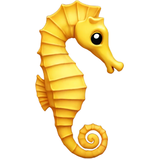Seahorse that's yellow emoji