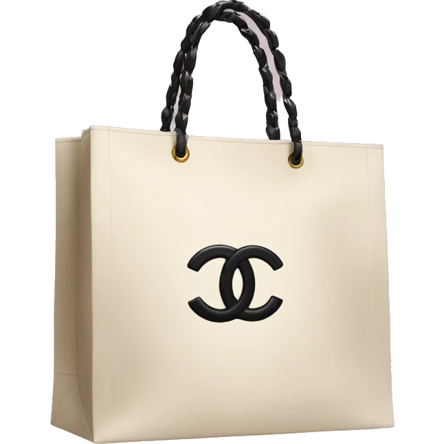 Chanel shopping bag emoji