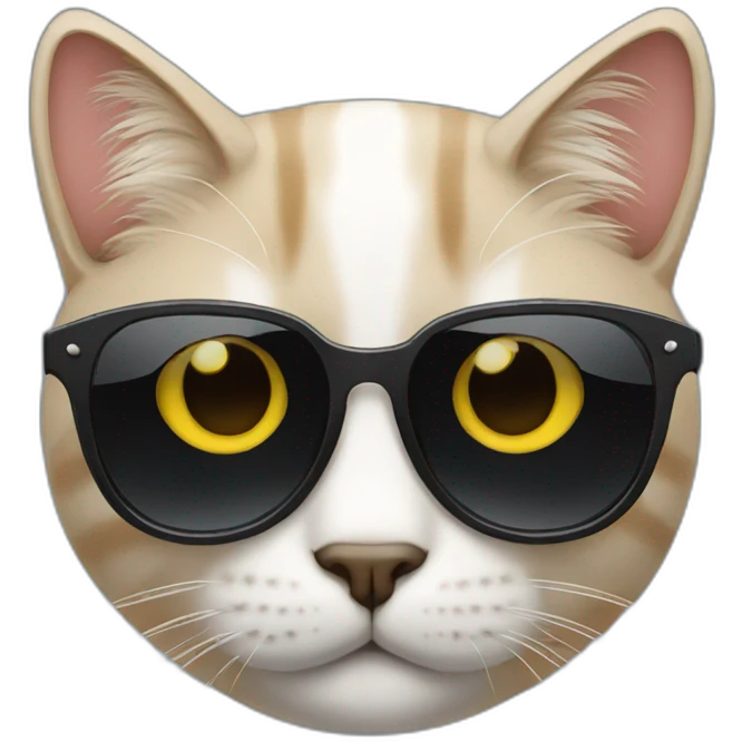 Cat with sunglasses emoji