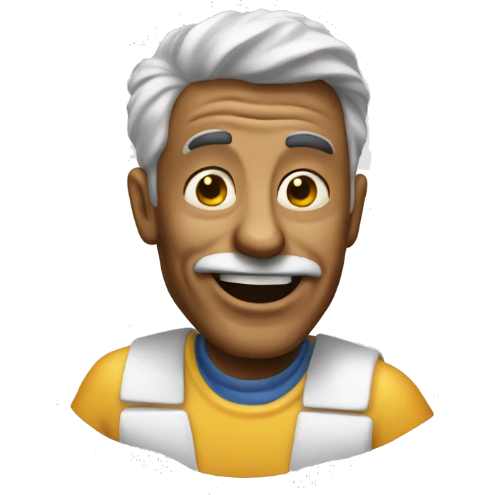 Crazy cheese man emoji