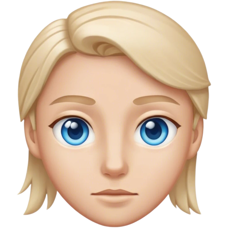 Aj with blue eyes no background emoji