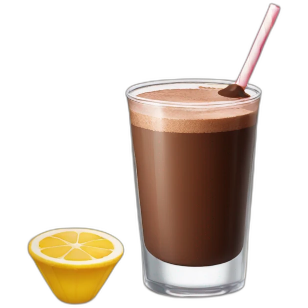 Macron drink chocolate emoji