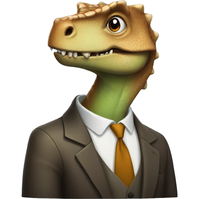 Sophisticated dinosaur  emoji