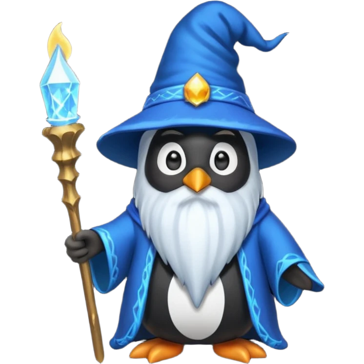 Penguin Wizard emoji