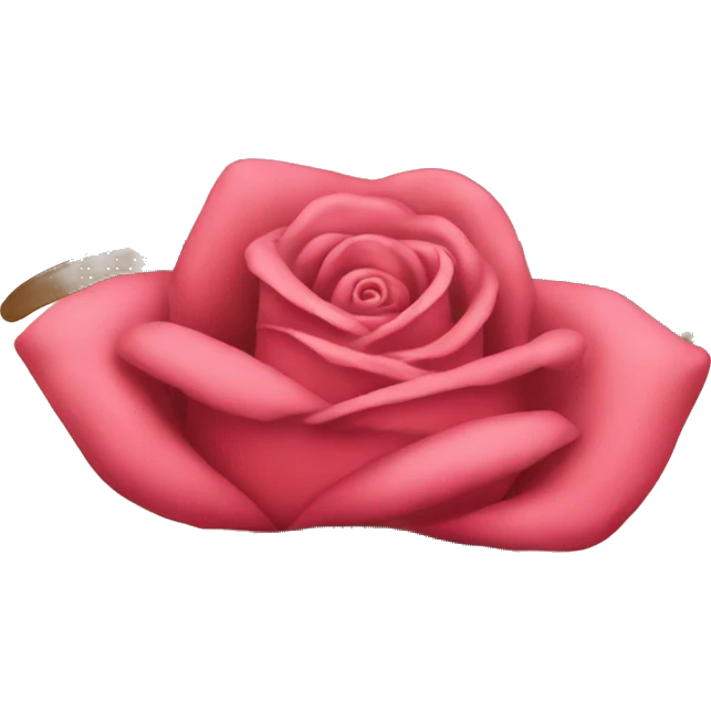 Genrate emoji with ths rose 🥀behind a eye  emoji