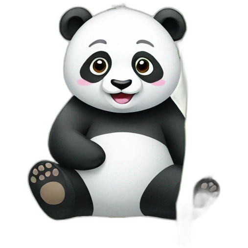 Panda with bamboo emoji
