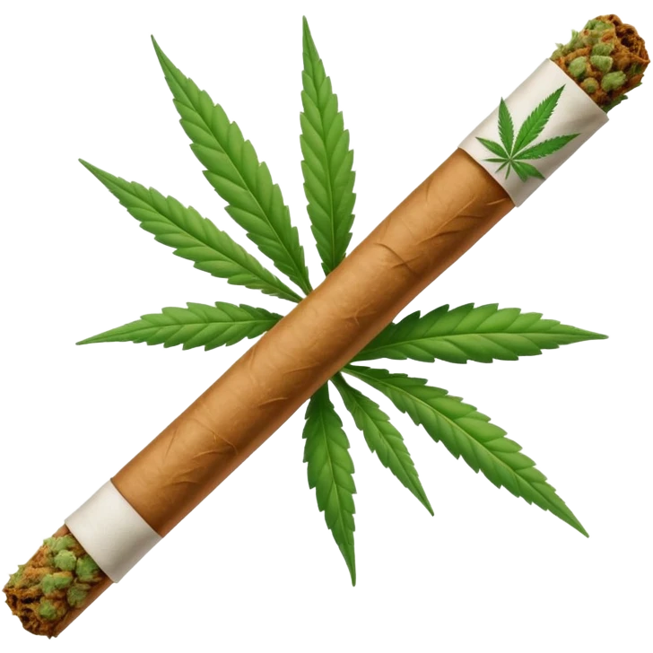 Joint with marijuana  emoji
