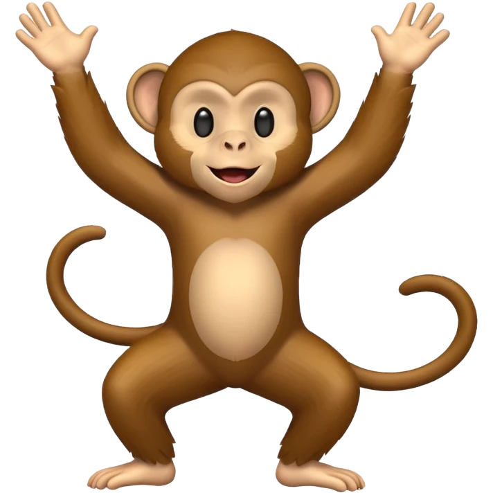 A monkey dancing emoji