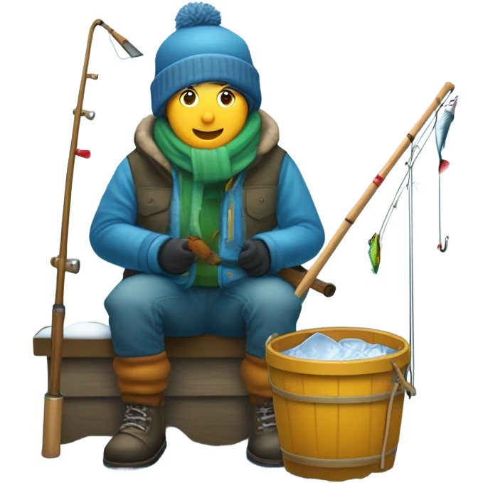 Ice fishing emoji
