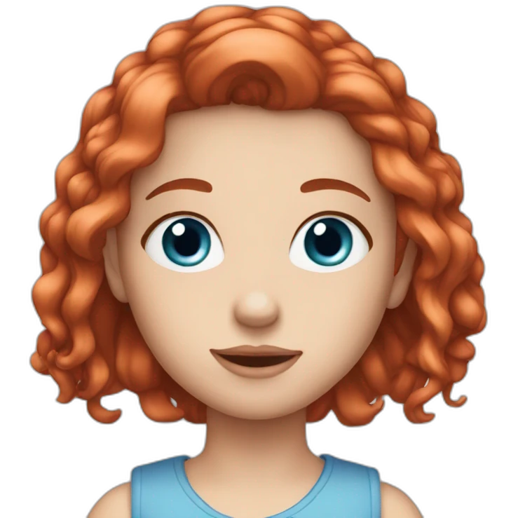 white-girl-red-hair-blue-eyes-funny emoji