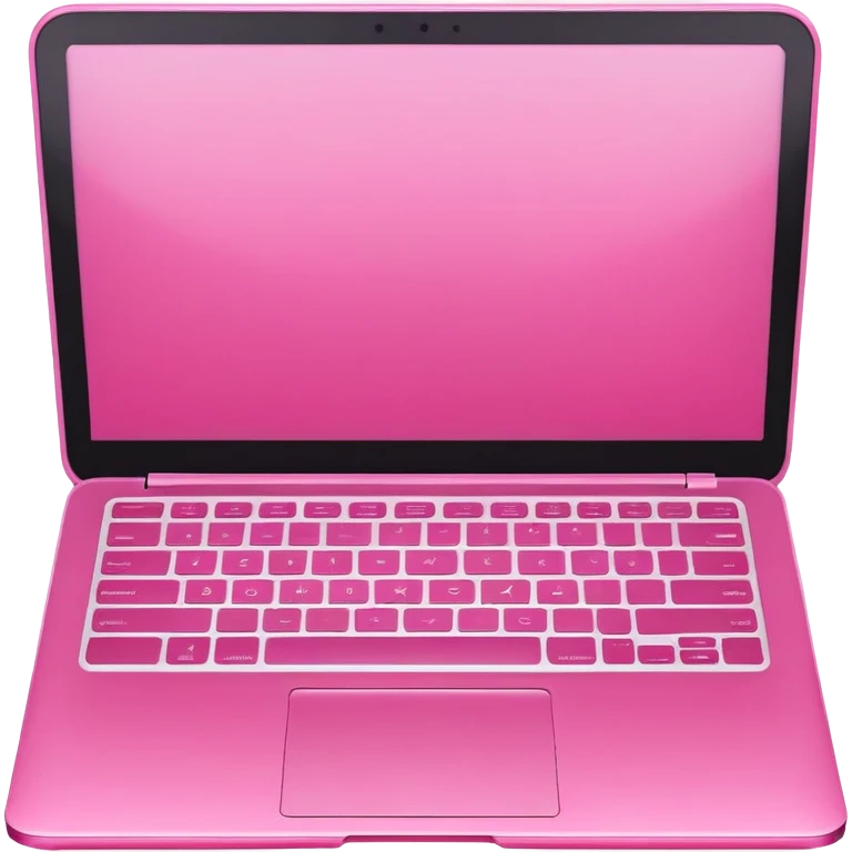 pink laptop computer emoji