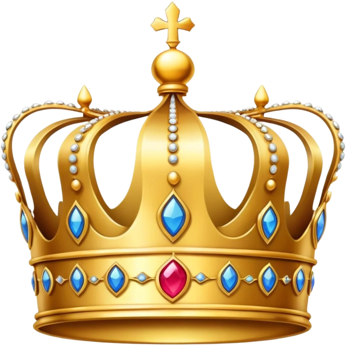 golden royal crown emoji