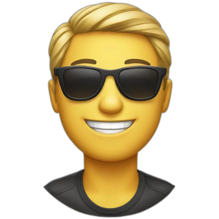 Smiling face with sunglasses emoji