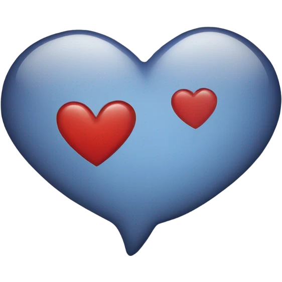 A speech bubble in the shape of a heart with “I love you too” written inside emoji