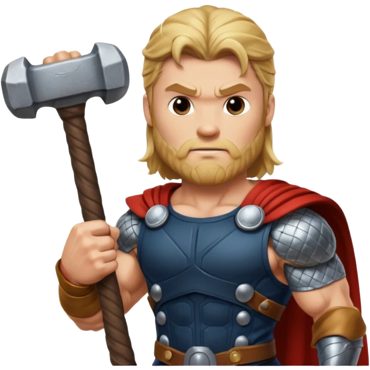 Thor with hammer emoji