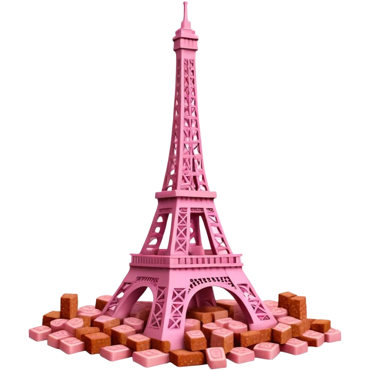  eiffel tower made of SPAM meat paris landscape  emoji