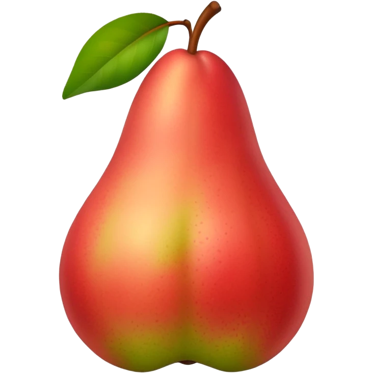 pear with red blush  emoji